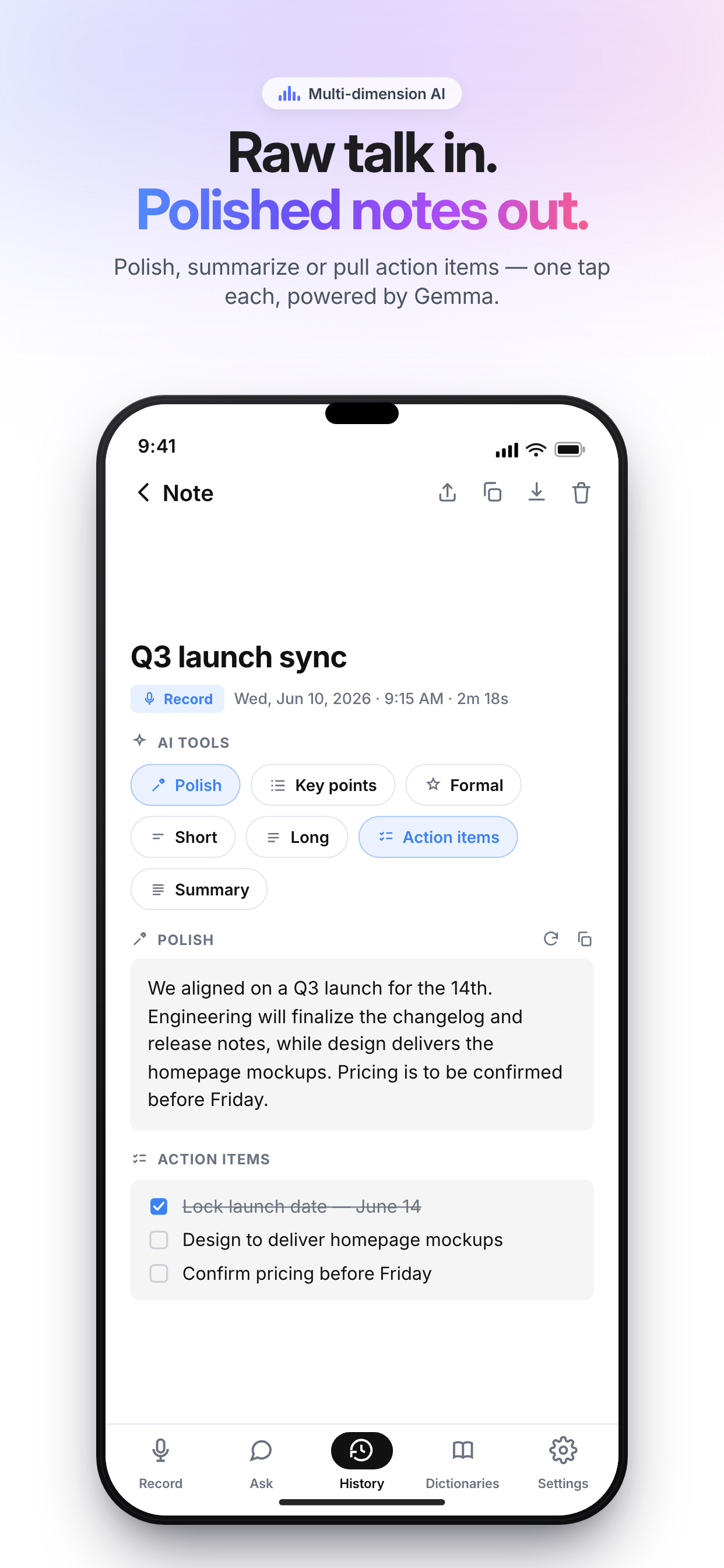 Super NotePilot iOS KI-Funktionen für Notizen